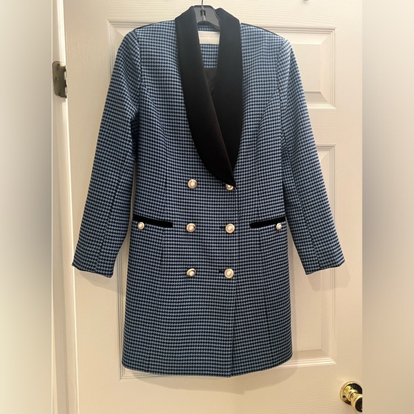 REBECCA VALLANCE Houndstooth blazer dress. Size 6. Never worn - Picture 9 of 11